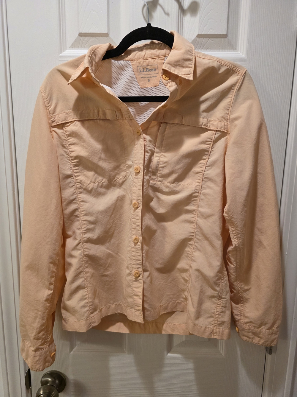 L.L. Bean Light Peach Utility Shirt
